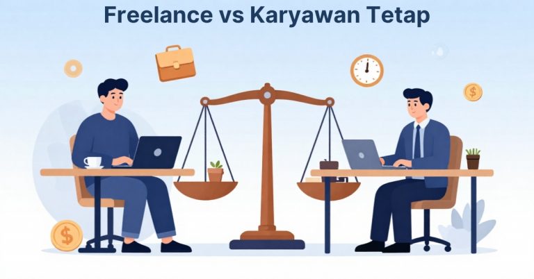 Freelance vs Karyawan Tetap by kerjanow