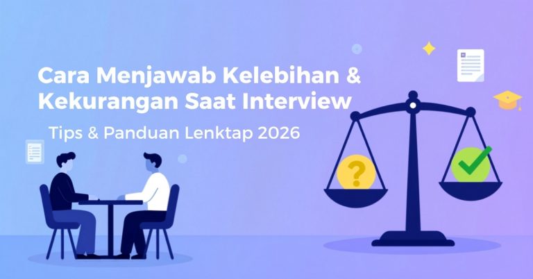 Cara Menjawab Kelebihan & Kekurangan Saat Interview